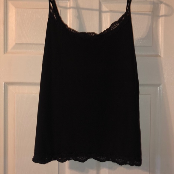 Black spaghetti strap with lace - Picture 1 of 3